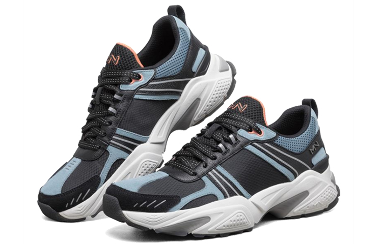 Lookbook Skechers Kraz Sportschuh Mehrfarbig ''Schwarz Blau Grau'' mit Kontrastnähten 222008-BKMT