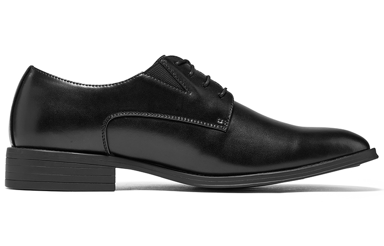 Skechers LARKEN Leather Formal Shoes 'Black' 圖 2