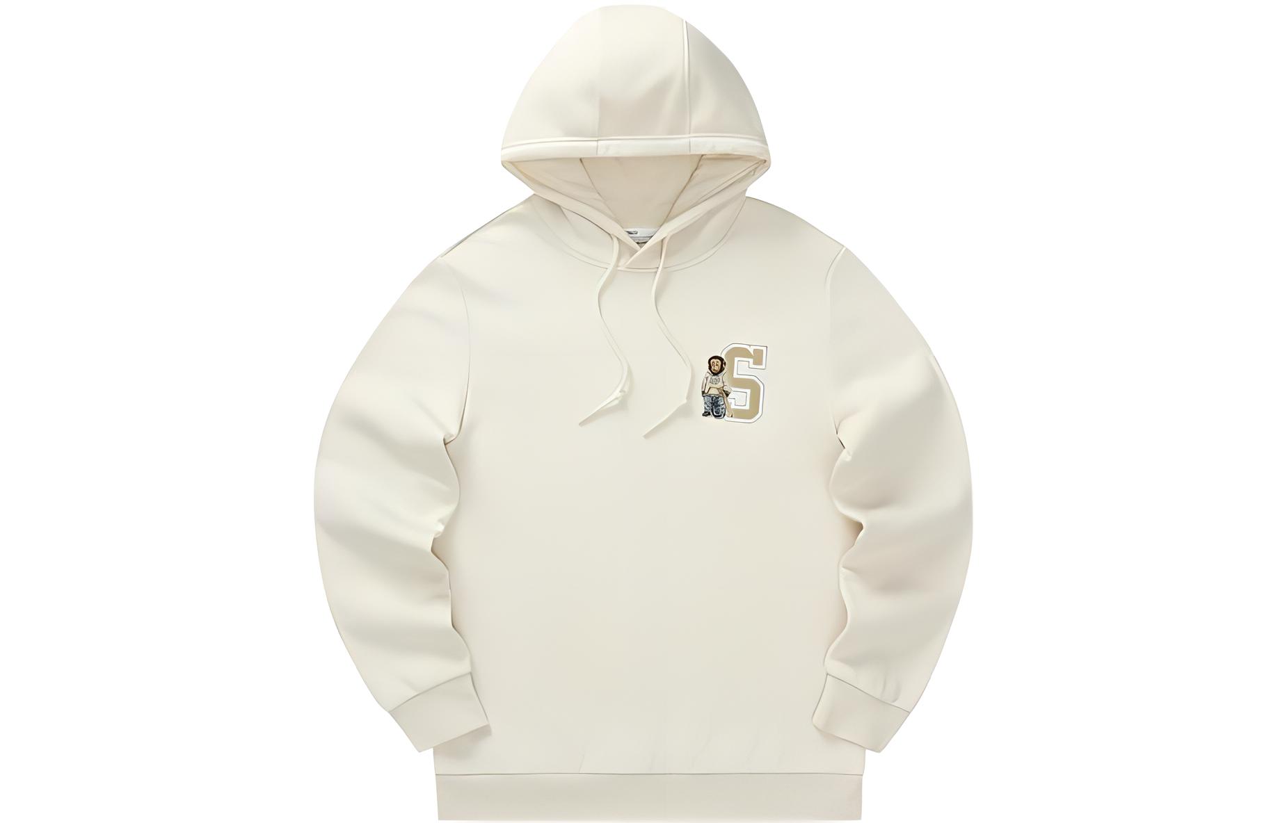 Skechers Laugh Monster Hoodie - Alphabet Monkey Print, Fleece, , Dove White L422M025