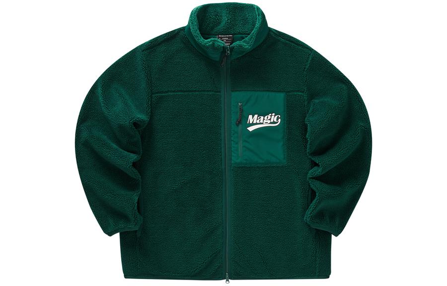 Skechers Laughing Monster Fleece Jacket Unisex Yellow Pine Green L322U099-02A2
