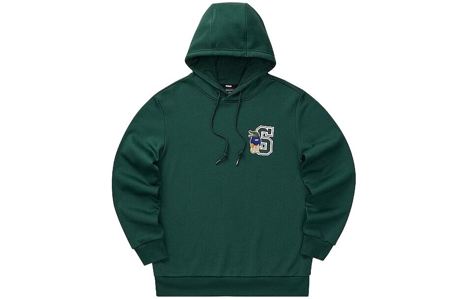 Skechers Laughing Monster Hoodie - Letter Print Fleece in Pine Green L422M025-02A2