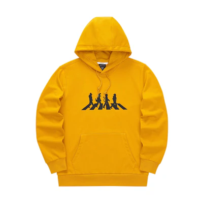 Skechers Laughing Monster Letter Print Hoodie Unisex - Golden Yellow L421U161-00UV