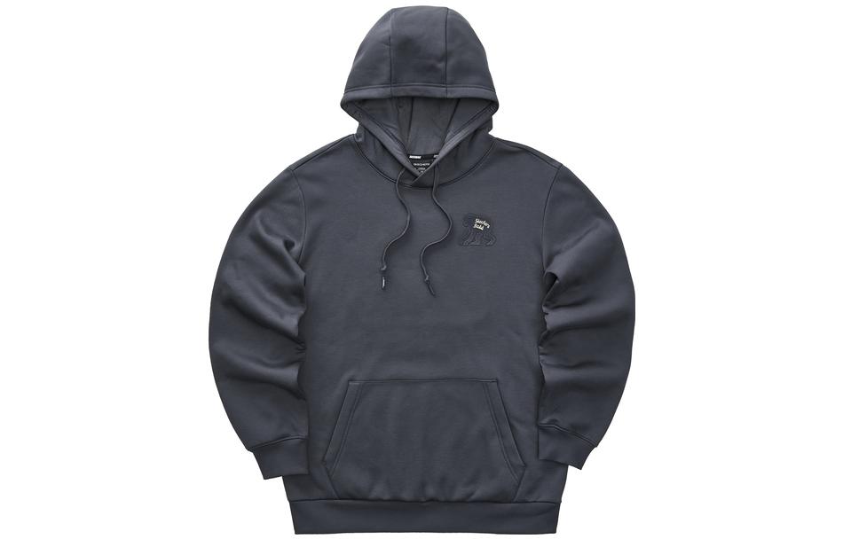 Skechers Laughing Monsters Hoodie Unisex Charcoal Grey Pullover Sweatshirt L423U075-000G