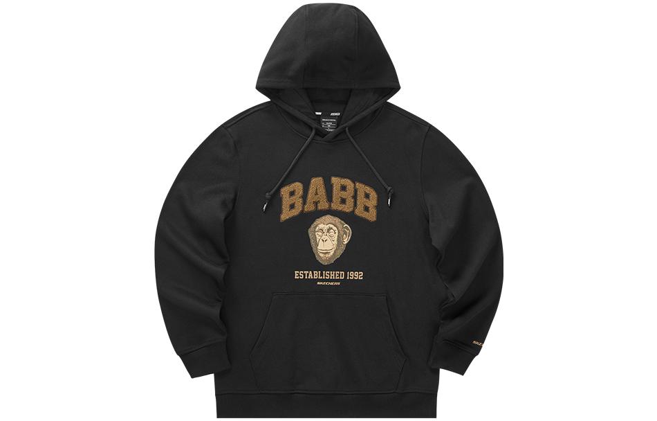 Skechers Laughing Monsters Logo Print Pullover Hoodie Long Sleeve L422M027