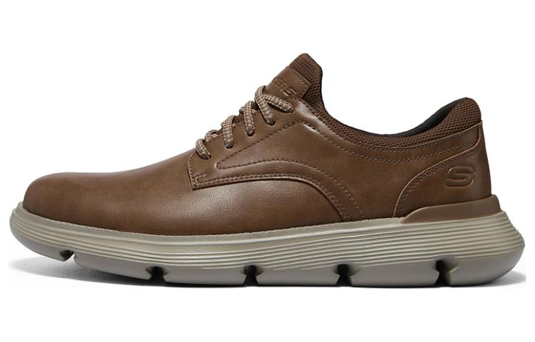 Buy Skechers Leather Casual Shoes 'Brown' 204906-LUG