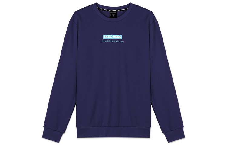 Skechers Letter Logo Crewneck Sweatshirt Unisex - Medieval Blue L320U110-007D