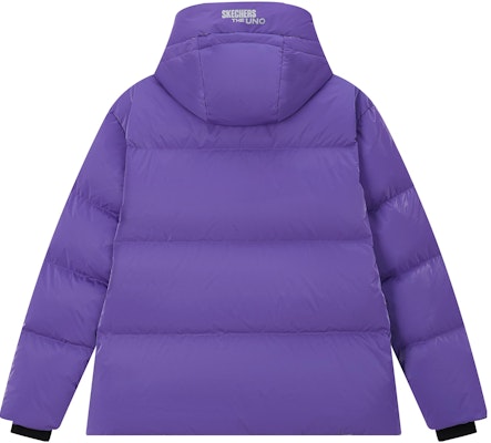 Skechers Jaket Pendek Hooded Cetak Huruf Unisex - Ungu Gelap. L423U178-00QD Lookbook Skechers Jaket Pendek Hooded Cetak Huruf Unisex - Ungu Gelap. L423U178-00QD