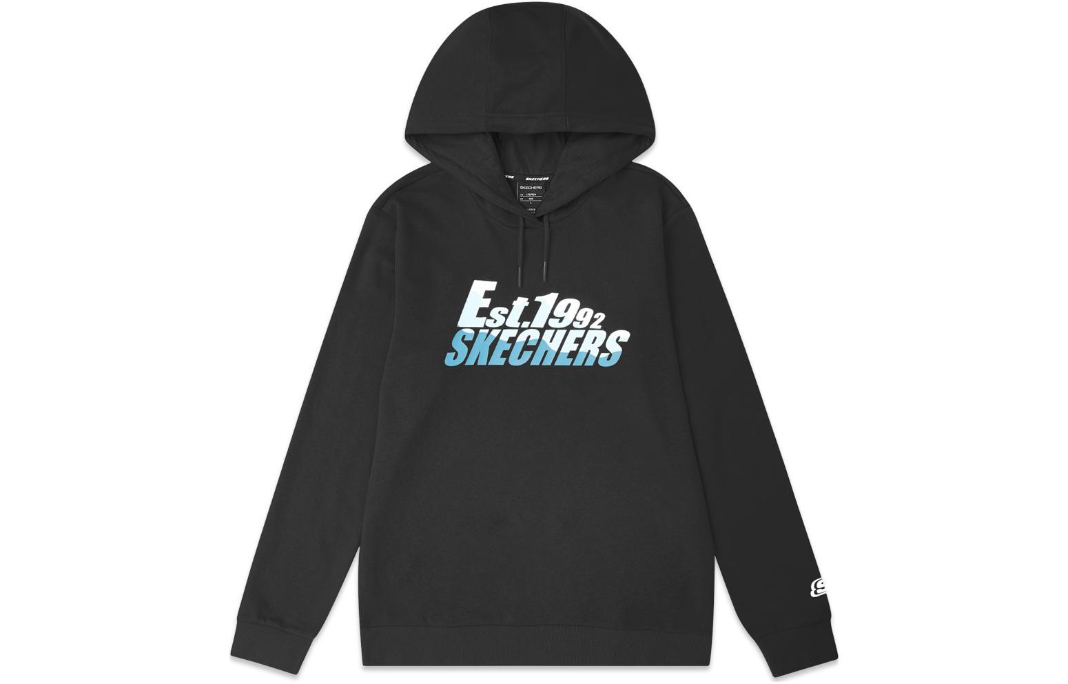 Skechers Letter Print Hoodie Long Sleeve Unisex L419U051