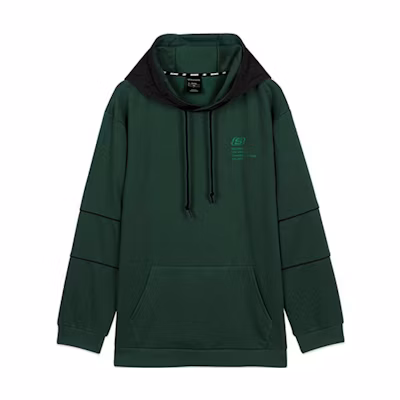 Skechers Letter Print Knit Hoodie Men’s Manor Green L420M193-00X9