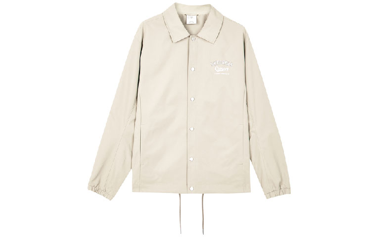 Skechers Letter Print Long Sleeve Jacket Irish Cream Color L323M111-028R