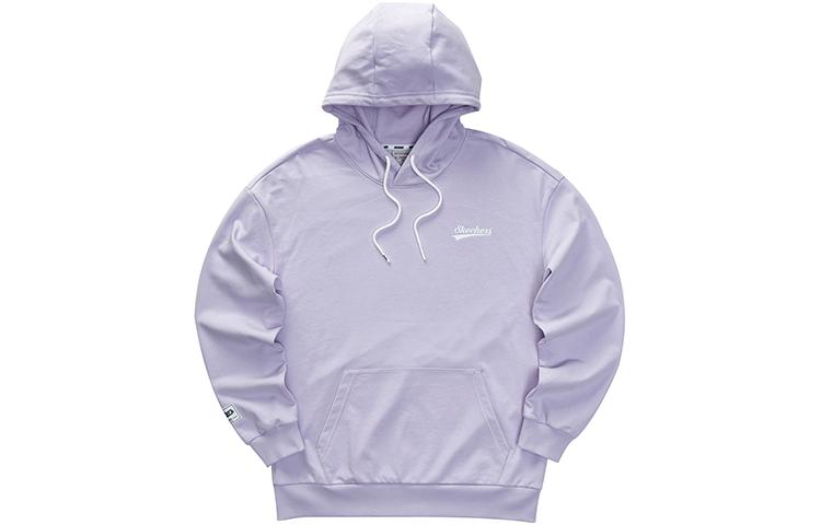 Skechers Letter Print Solid Hoodie Unisex - Heather Purple L323U077-00FW