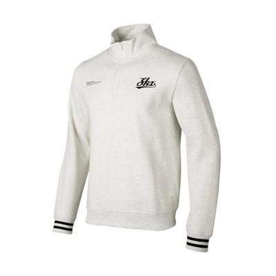 Skechers Letter Print Unisex Long Sleeve Sweatshirt Light Beige P423M047-02F0