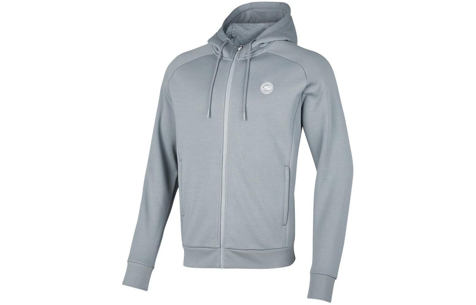 Skechers Letter Zip-Up Hooded Jacket - Xinfeng Gray P423M102-02N6