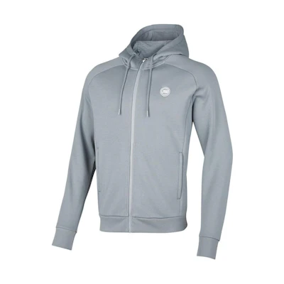 Skechers Letter Zip-Up Hooded Jacket - Xinfeng Gray P423M102-02N6