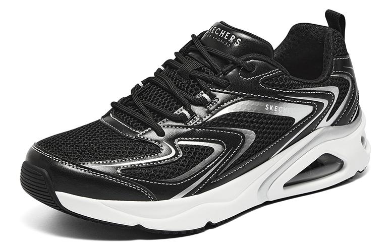 Lookbook Skechers 斯凱奇 生活系列 極光鞋 運動 耐磨輕便 低幫 跑步鞋 男款 黑色