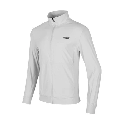 Skechers Light Gray Solid Color Zip-Up Jacket Casual Long Sleeve P224M065-00PD