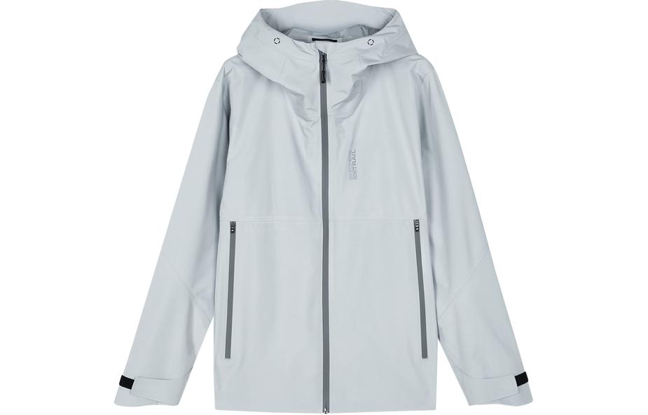 Skechers Light Mist Gray Outdoor Waterproof Hooded Jacket L124M069-00U1