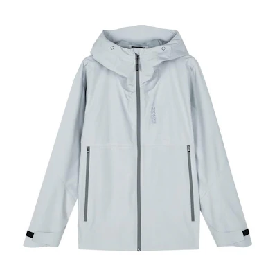 Skechers Light Mist Gray Outdoor Waterproof Hooded Jacket L124M069-00U1