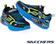 Lookbook Skechers Light Storm 3 男童LED跑鞋 黑色 400151LBBLM