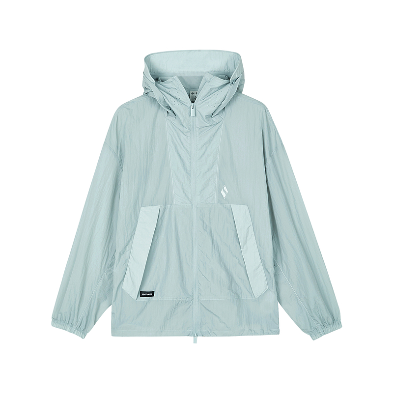 Skechers Lightweight Breathable Outdoor Cool Jacket Unisex Light Gray Green L224U168-03PB