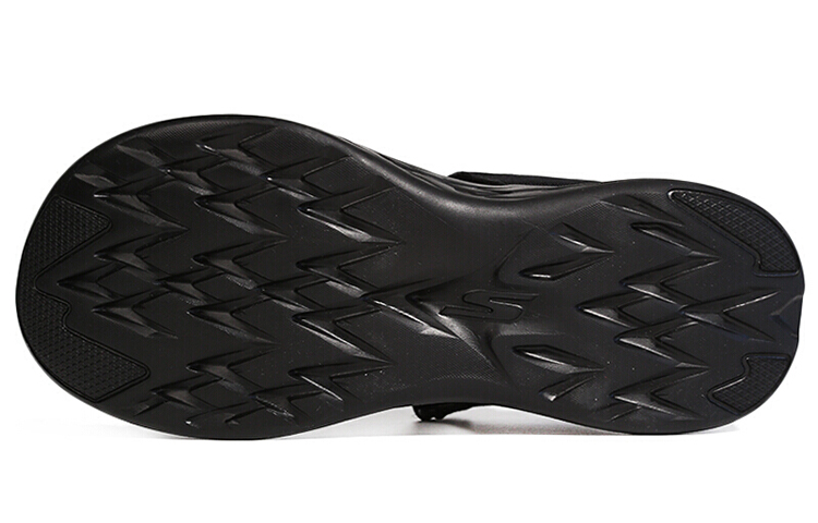 Shop Skechers Sandal Ringan Hitam Nyaman untuk Olahraga Pantai Luar Ruangan 55369-BBK