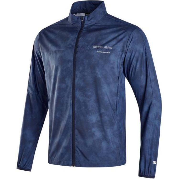 Skechers Lightweight UV-Proof Woven Jacket Men’s Gray Cloud Print P323M001-02Z7