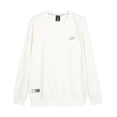 Skechers Logo Crewneck Pullover Sweatshirt Unisex - Marshmallow White L124U173-0074