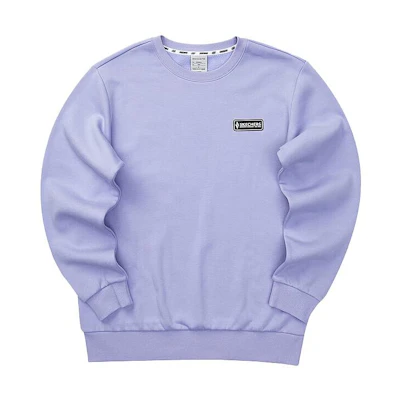 Skechers Logo Crewneck Sweatshirt Unisex Lavender - Yadian Series Plain Design L323U176-01DU