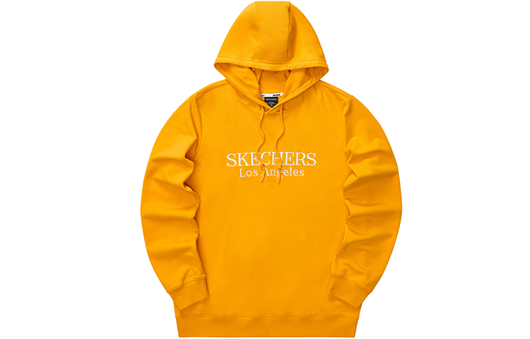 Skechers Logo Embroidered Oversized Hoodie Cadmium Yellow Unisex. L421U129-00H4