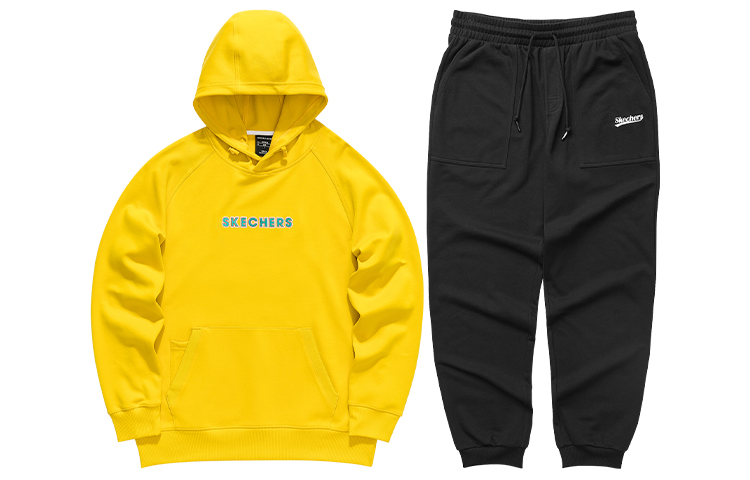Skechers Logo Print Casual Sweatshirt and Jogger Set - Fashion & Comfort L121U100-00RG+L322M002-0018
