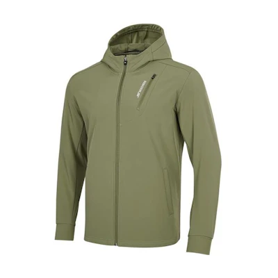 Skechers Logo Print Hooded Zip Jacket Deep Olive Green P422M081