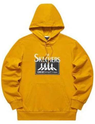 skechers-logo-print-hoodie-unisex-gold-yellow-l421-u001