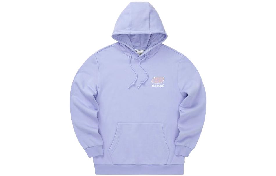 Skechers Logo Print Hoodie Unisex Casual Series in Sweet Lavender L322U090-01DU