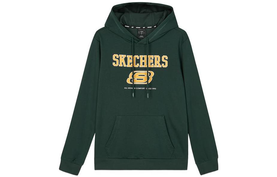 Skechers Logo Print Knit Hoodie Unisex Pullover L122U254