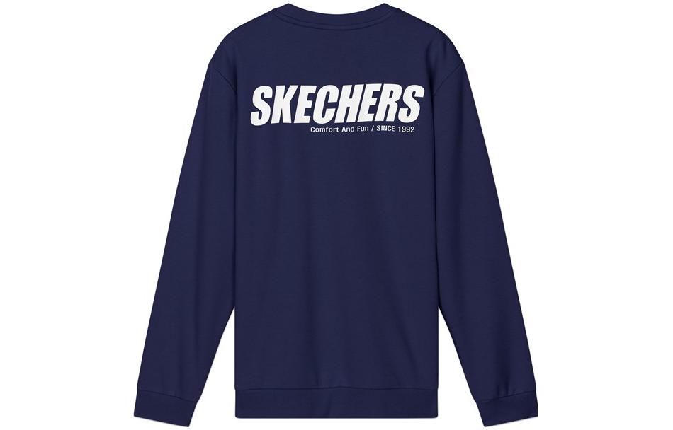 Skechers Logo Print Pullover Sweatshirt Unisex - Medieval Blue L320U106-007D