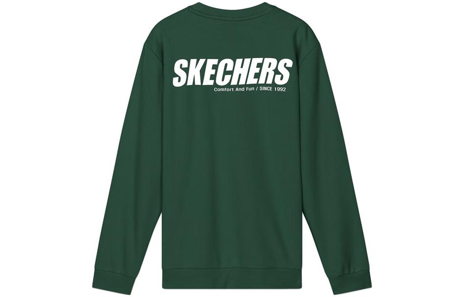 Skechers Logo Print Pullover Sweatshirt Unisex - Manor Green L320U106-00X9