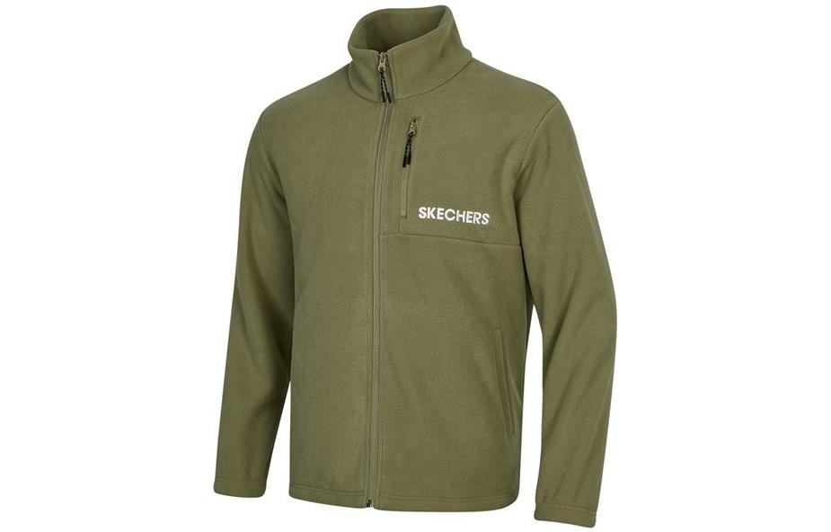 Skechers Logo Print Zip-Up High Collar Jacket P422M080