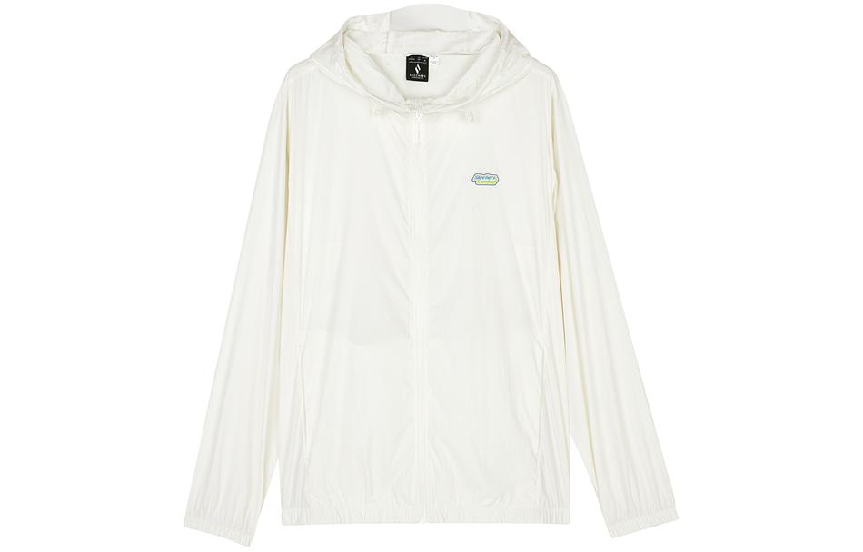 Skechers Logo Zip-Up Hoodie Jacket Unisex - Marshmallow White L224U053-0074