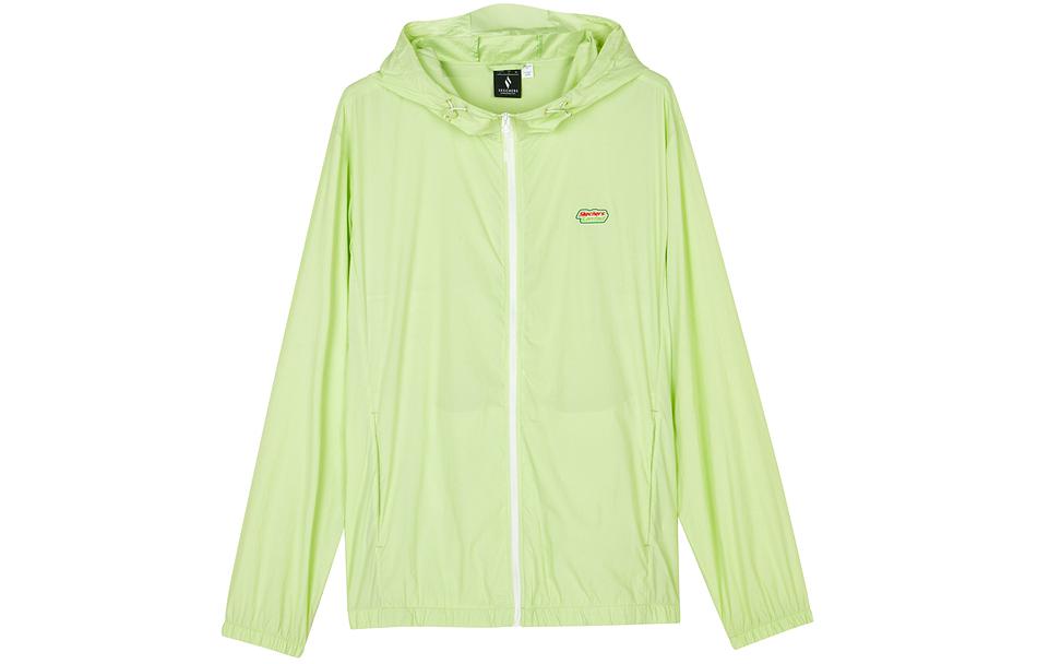 Skechers Logo Zipper Hoodie Jacket Unisex Light Green L224U053-00QB