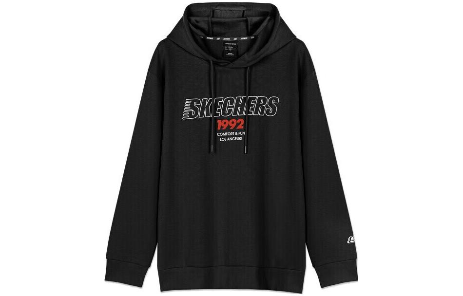 Skechers Loose Fit Casual Pullover Sweatshirt Carbon Black L320M023-0018