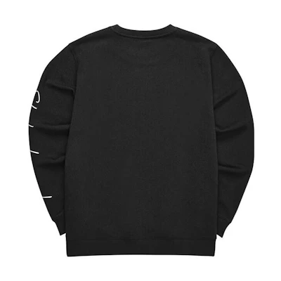 Skechers Loose Fit Crewneck Sweatshirt Letter Print - Carbon Black L421M016-0018