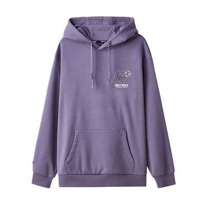 Skechers Loose Fit Pullover Hoodie Grapevine Purple L324M109-03K6