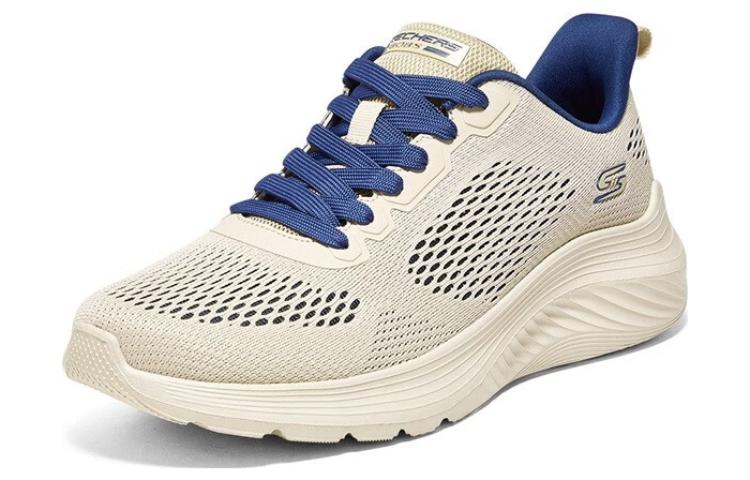 Lookbook Skechers 舒適百搭 透氣輕便 低筒 生活休閒鞋 男款 米色