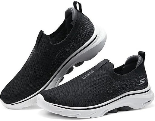 Skechers 減震耐磨透氣吸汗 低筒 生活休閒鞋 男款 黑色 Lookbook Skechers 減震耐磨透氣吸汗 低筒 生活休閒鞋 男款 黑色