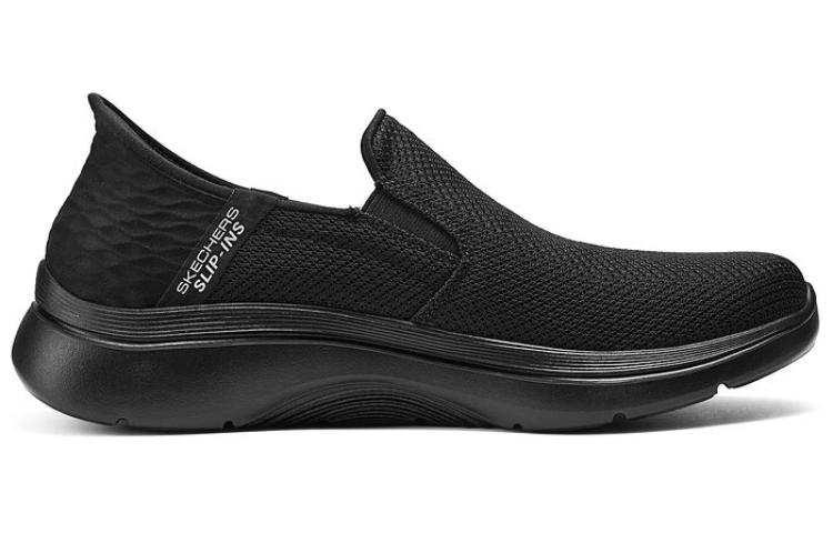 Lookbook Skechers 舒適百搭 減震防滑耐磨 低筒 生活休閒鞋 男款 黑色