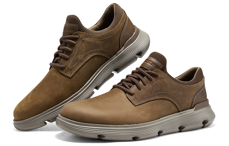 Shop スケッチャーズ 茶 ローカット ビジネスカジュアル 204702-DSRT