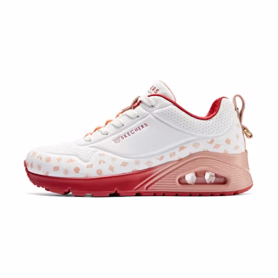 Skechers Low-Top 'New Year White Red'
