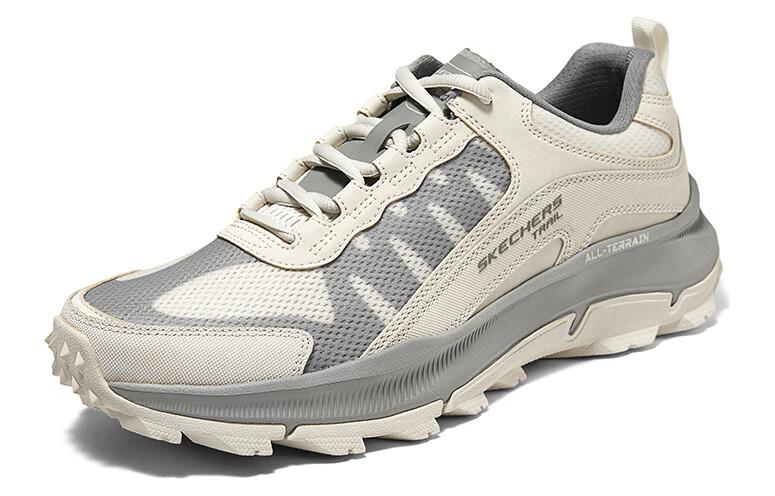 Lookbook Skechers 減震耐磨 低幫 生活休閒鞋 男款 白灰