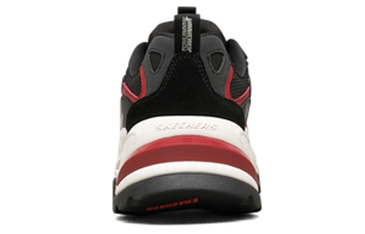 Skechers Low-Top Casual Dad Shoes 'Black Red' 圖 4