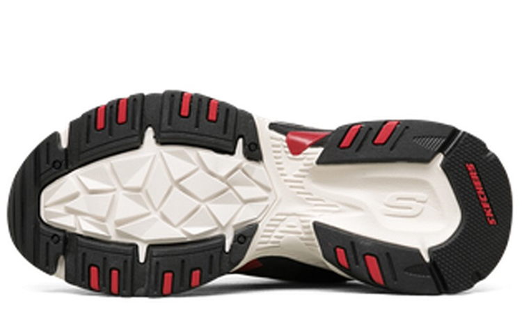 Skechers Low-Top Casual Dad Shoes 'Black Red' 圖 5